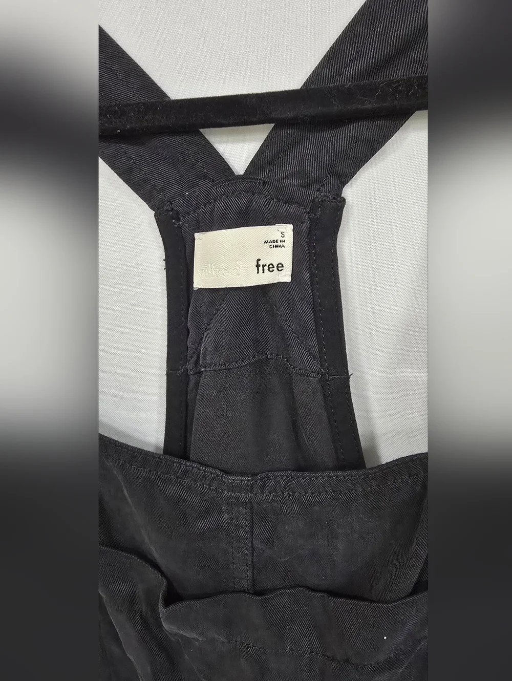 Aritzia Wilfred Free women S Beatriz romper overalls shorts black minimalist - Picture 4 of 10